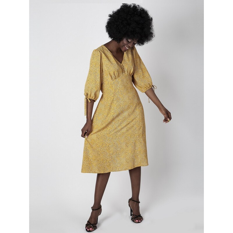 PERSO Womans Light womens dress with puff sleeves 111102897