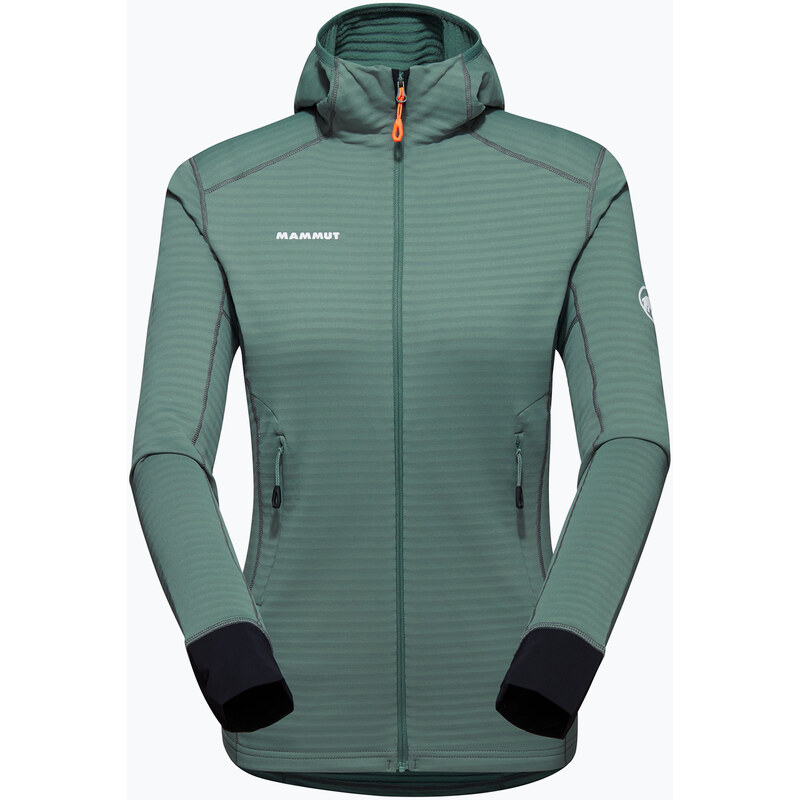 Mammut dámská fleecová mikina Taiss Light ML s kapucí dark jade/black