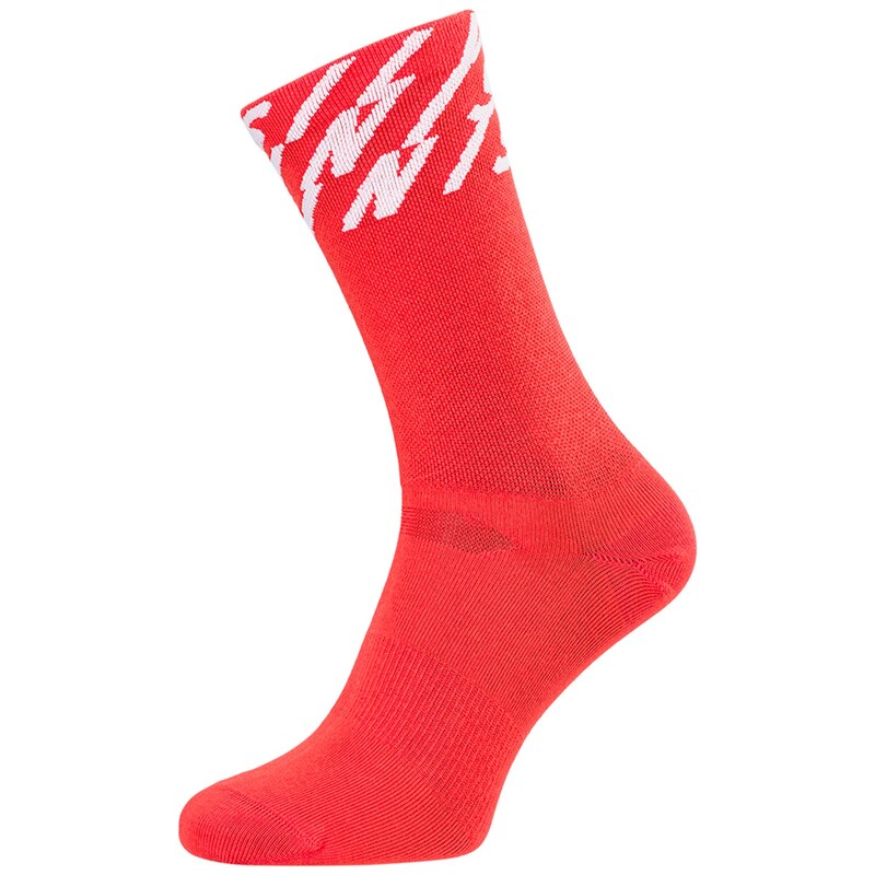 Unisex cyklo ponožky Silvini Oglio červená/bílá