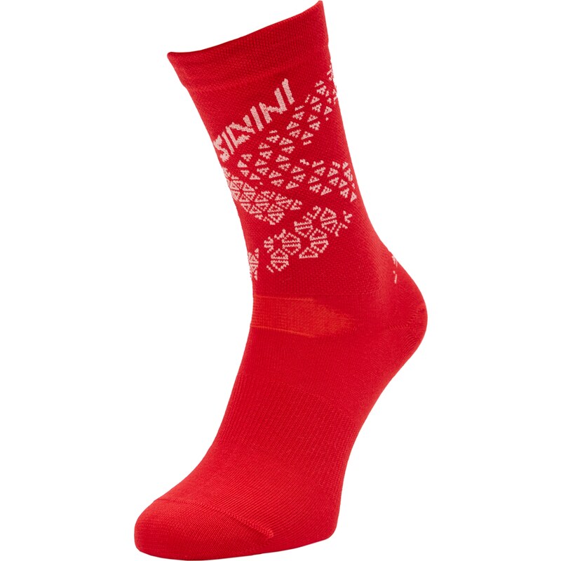 Unisex cyklo ponožky Silvini Bardiga červená 85830125