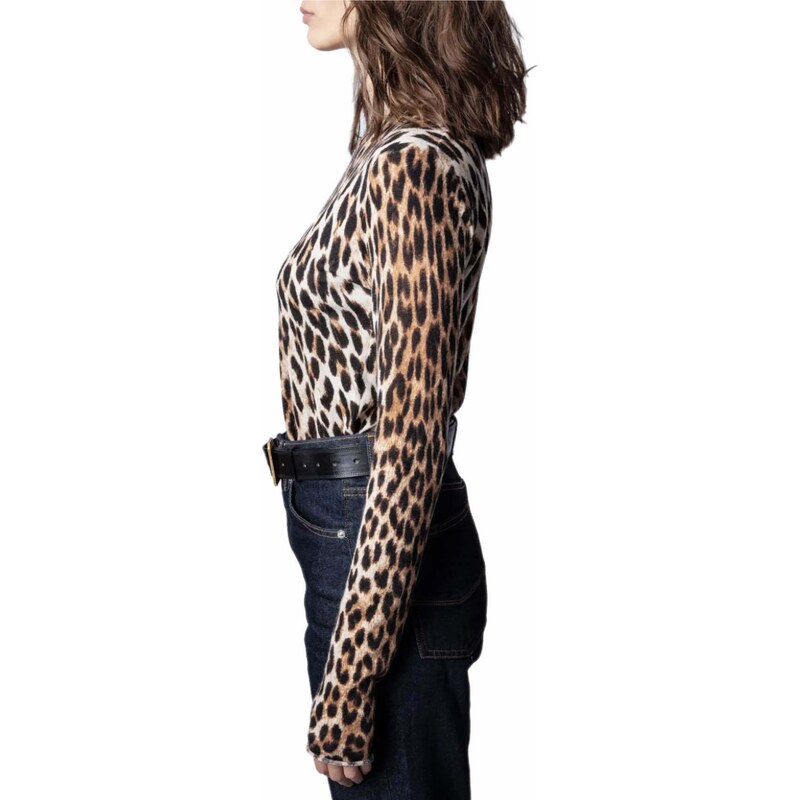 Kašmírový svetr s leopardím vzorem - ZADIG & VOLTAIRE