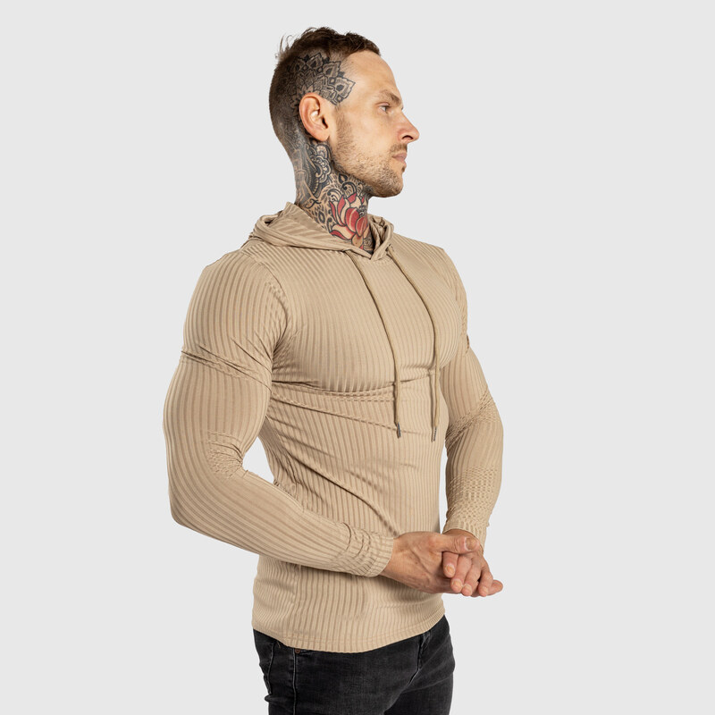 Pánské tričko s dlouhým rukávem Iron Aesthetics Stringer, khaki