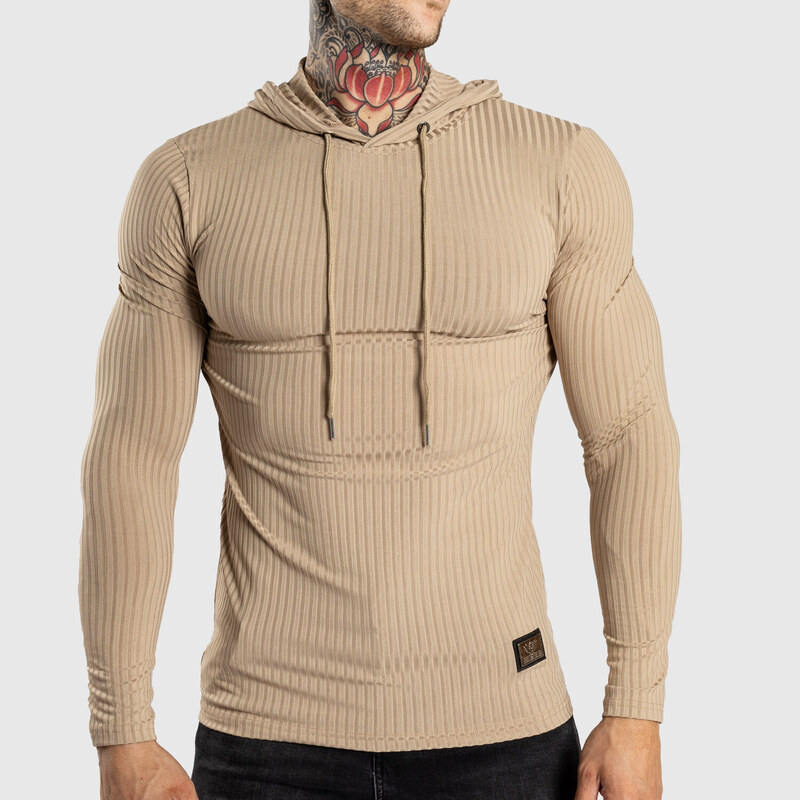 Pánské tričko s dlouhým rukávem Iron Aesthetics Stringer, khaki