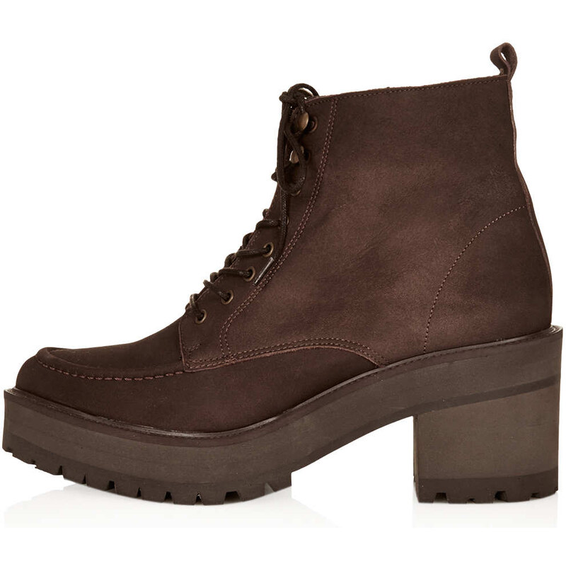 Topshop AKI Heavy Cleat Sole Boots