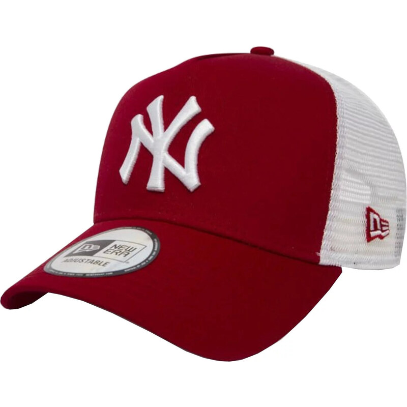 VÍNOVÁ KŠILTOVKA NEW ERA NEW YORK YANKEES MLB CLEAN CAP Červená