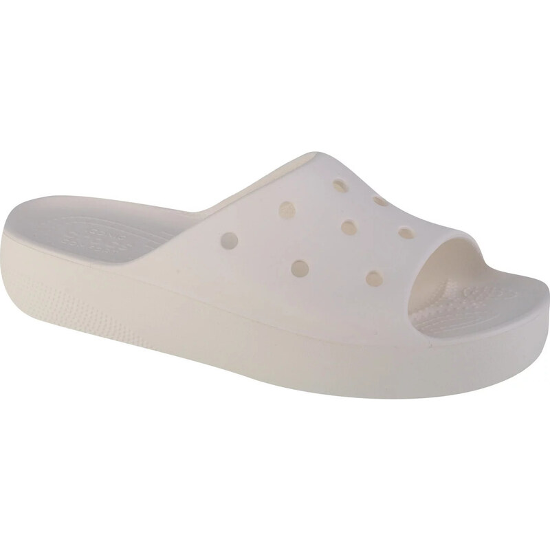 Smetanové nazouváky Crocs Classic Platform Slide Smetanová 85881760