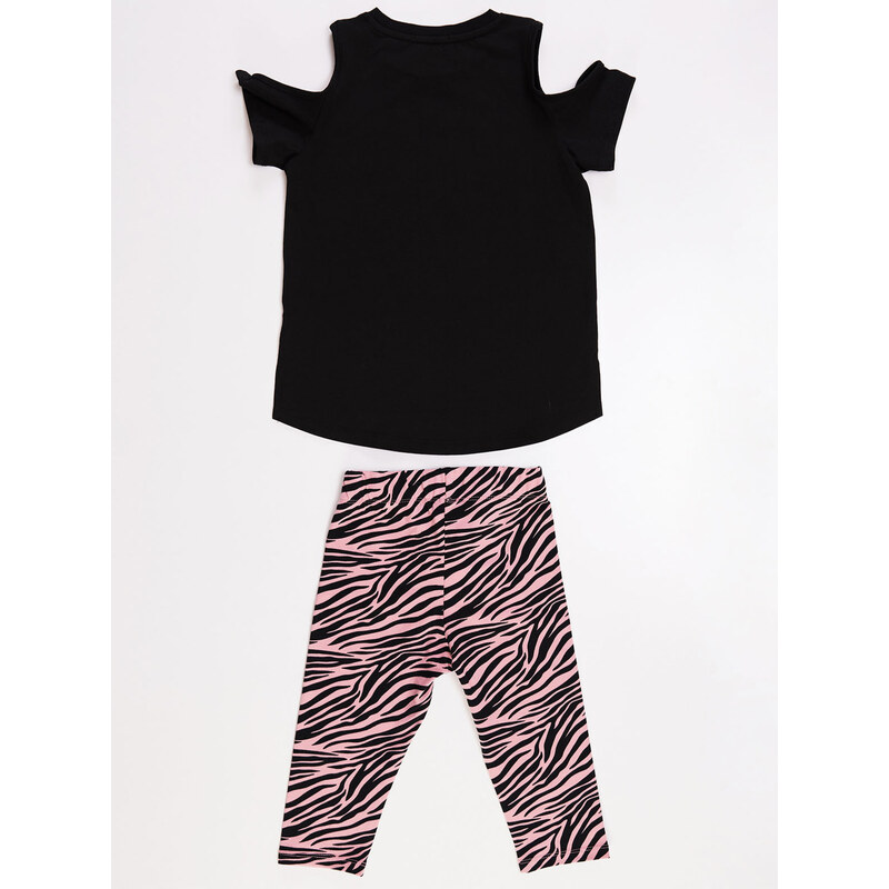 mshb&g Unique Zebra Girls Kids Tunic Leggings Suit