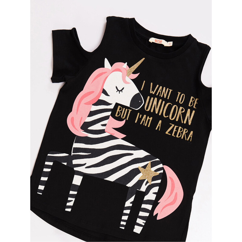 mshb&g Unique Zebra Girls Kids Tunic Leggings Suit