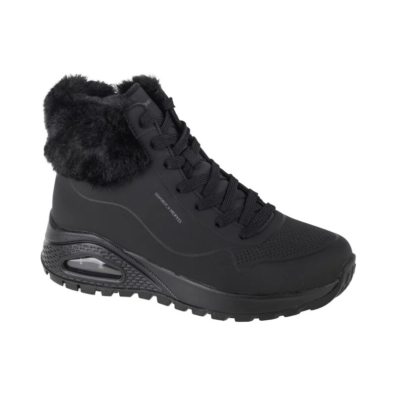 Černé dámské kotníkové tenisky Skechers Uno Rugged - Fall Air