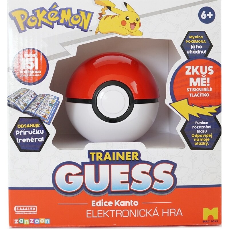 Mac Toys Pokémon hra trainer guess CZ