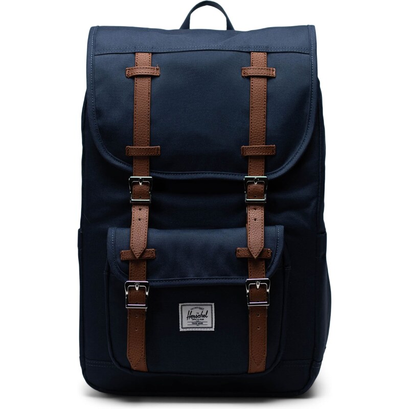 Herschel Batoh Little America Mid námořnická modř / karamelová