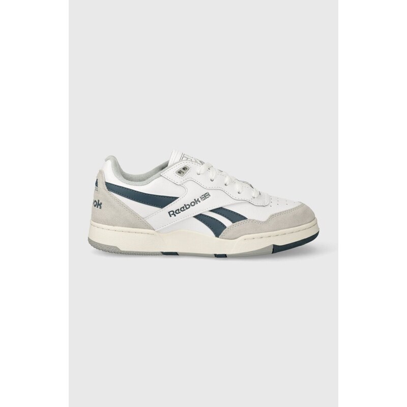 Kožené sneakers boty Reebok BB 4000 II bílá barva