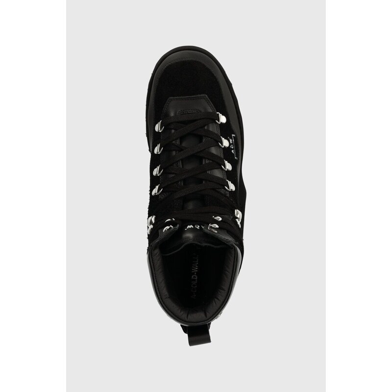 Semišové boty A-COLD-WALL* ALPINE BOOT pánské, černá barva, ACWUF093