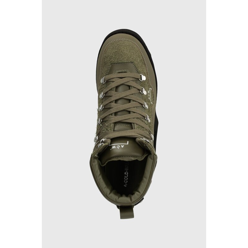 Semišové boty A-COLD-WALL* ALPINE BOOT pánské, zelená barva, ACWUF093