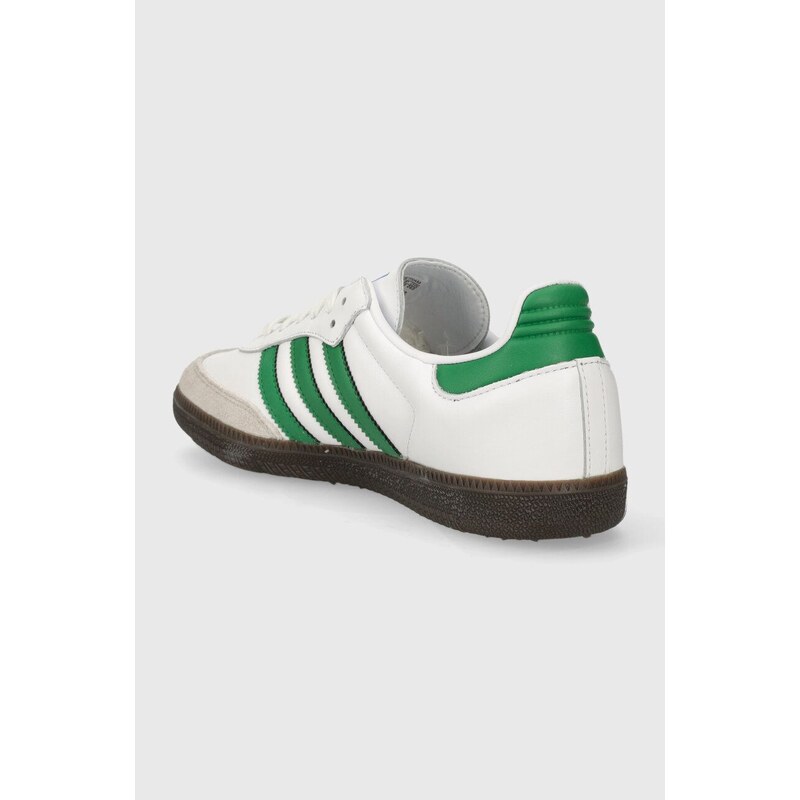 Sneakers boty adidas Originals Samba OG bílá barva, IG1024