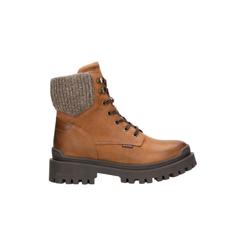 Wojas Světlé Hnědé Dámské Kotníkové Boty Se Sockou