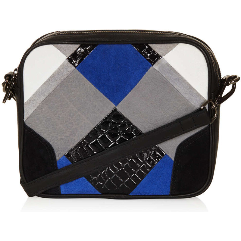 Topshop Leather Patchwork Cross Body Bag