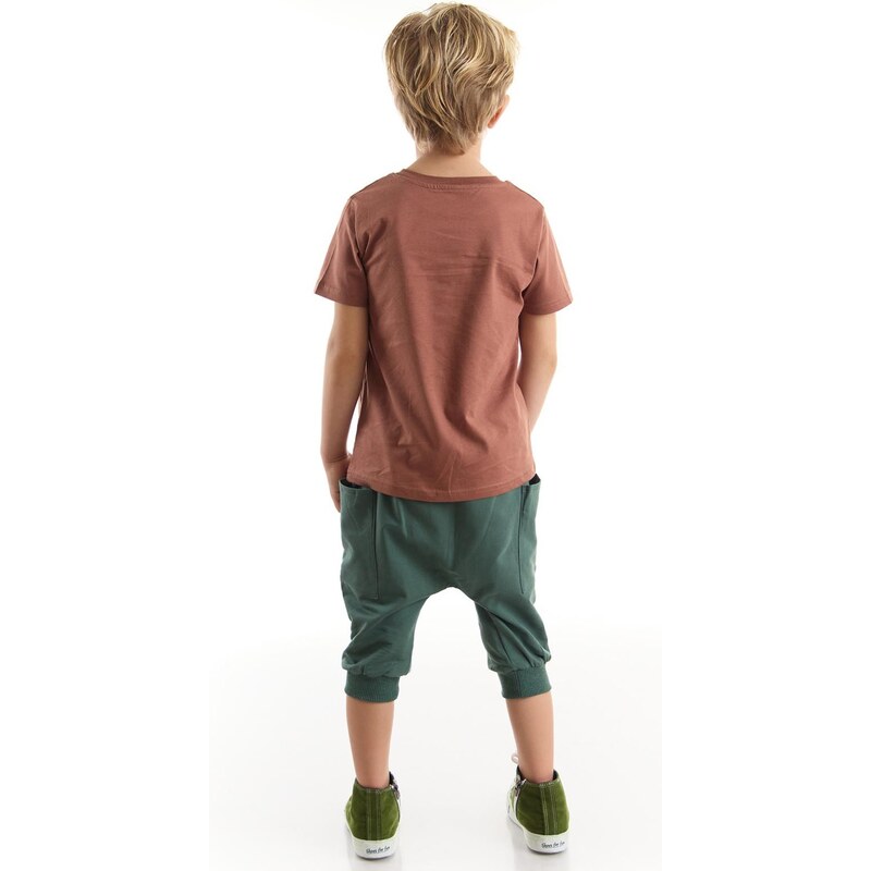 Denokids Cool Gang Boy's T-shirt Capri Shorts Set