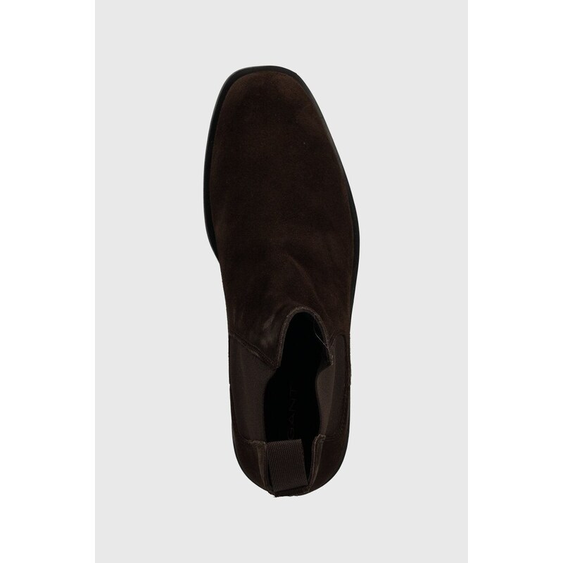 Semišové kotníkové boty Gant Rizmood pánské, hnědá barva, 27653438.G46