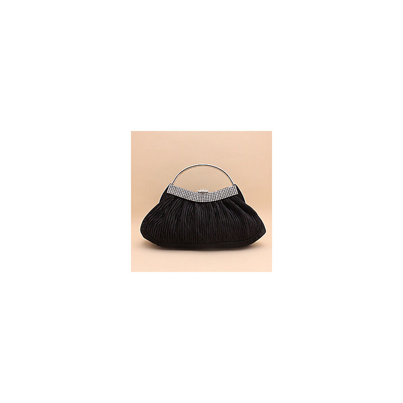 LightInTheBox Shidaili Handmade Gorgeous Silk Evening Bag/Clutches(Black)