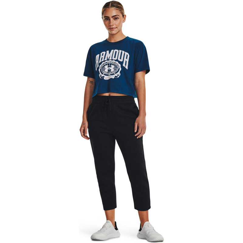 Dámské tričko Under Armour Collegiate Crest Crop SS