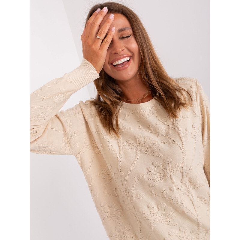 Wool Fashion Italia Sweater-AT-SW-2231.99P-light beige