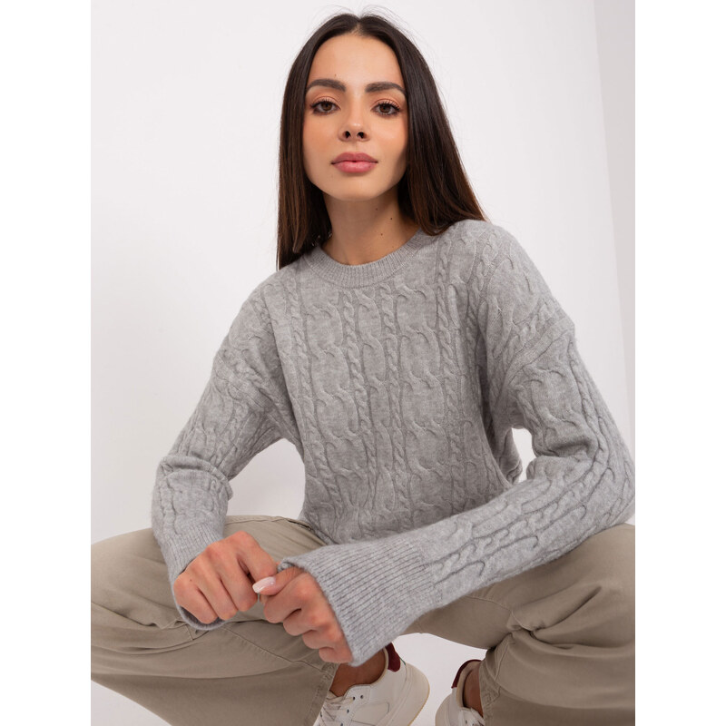 Wool Fashion Italia Sweater-AT-SW-2335-1.68P-gray