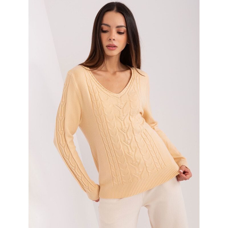 Wool Fashion Italia Sweater-AT-SW-2329.98P-beige