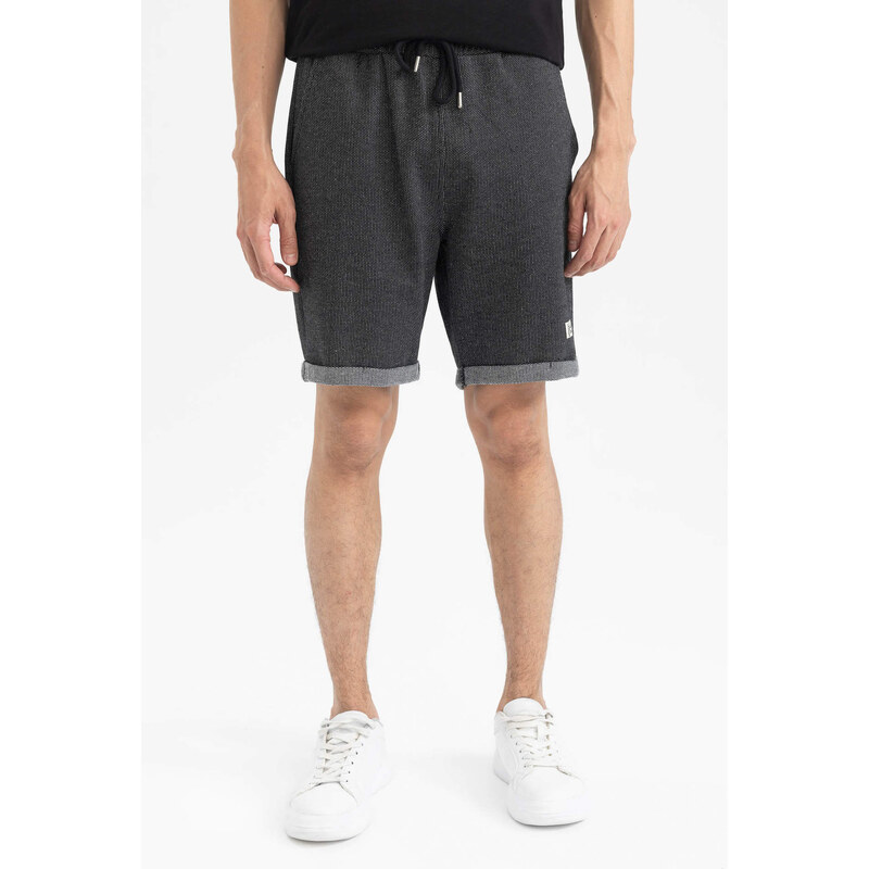 DEFACTO Slim Fit Sweatshirt Fabric Cotton Shorts