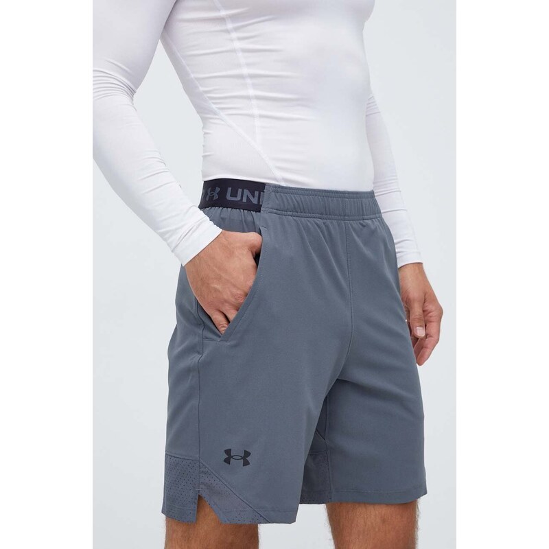 Tréninkové šortky Under Armour pánské, šedá barva, 1370382