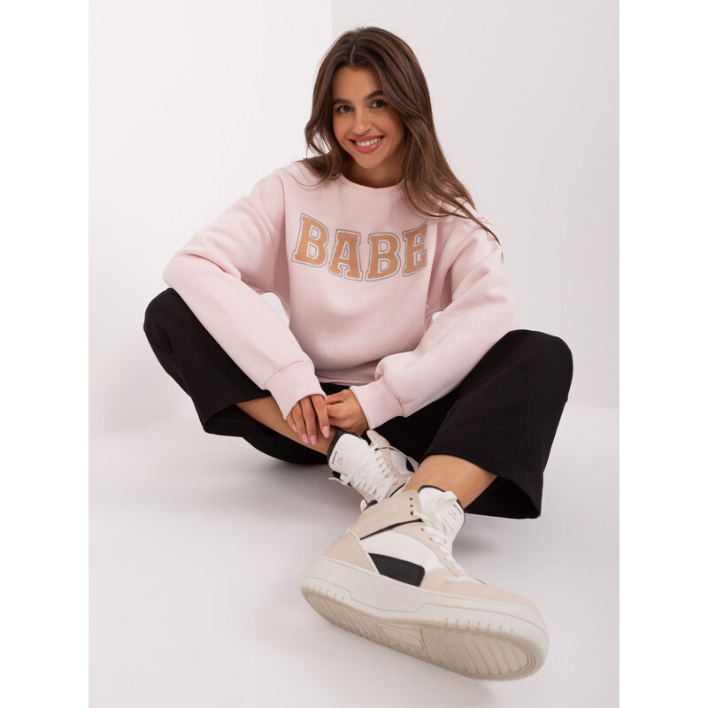 Wow Donna Sweatshirt-EM-BL-617-11.32-light pink
