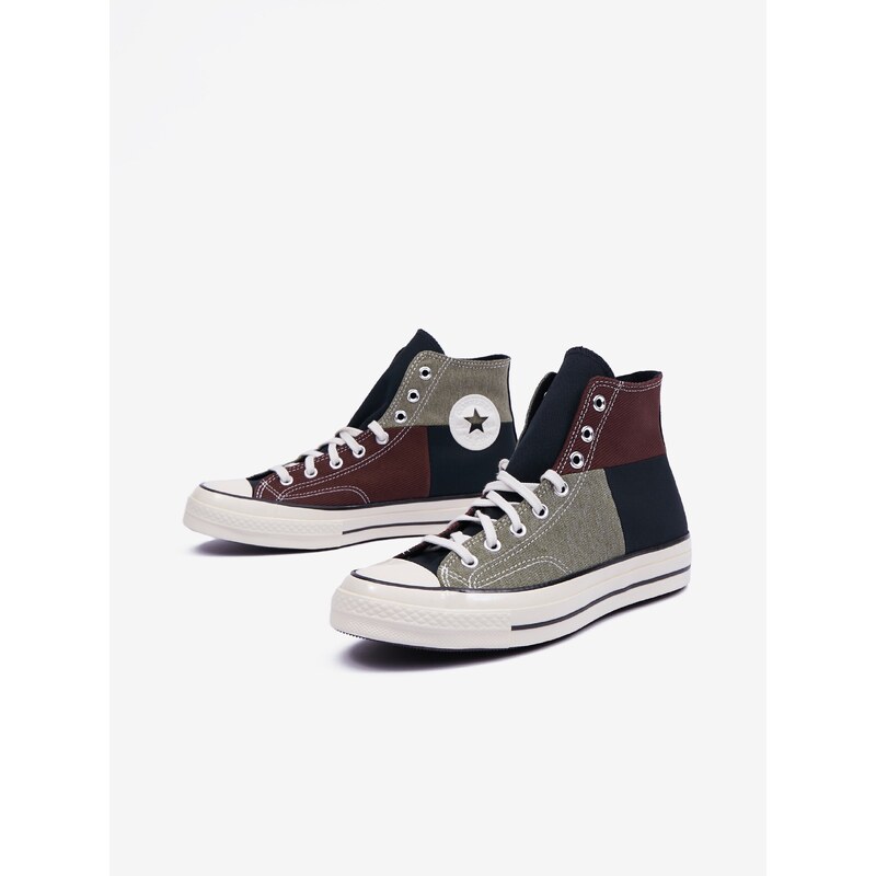 Šedo-hnědé pánské kotníkové tenisky Converse Chuck 70 - Pánské