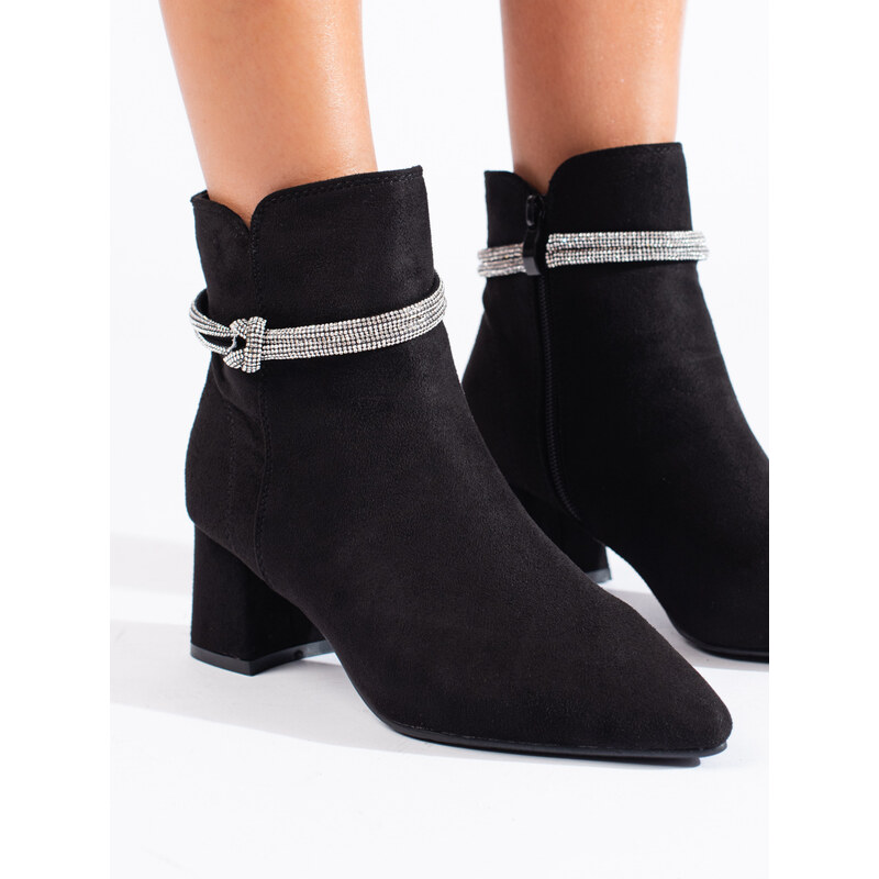 GOODIN Black classic suede women's boots Shelvt