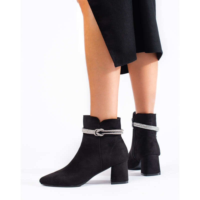 GOODIN Black classic suede women's boots Shelvt