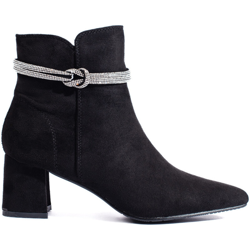 GOODIN Black classic suede women's boots Shelvt