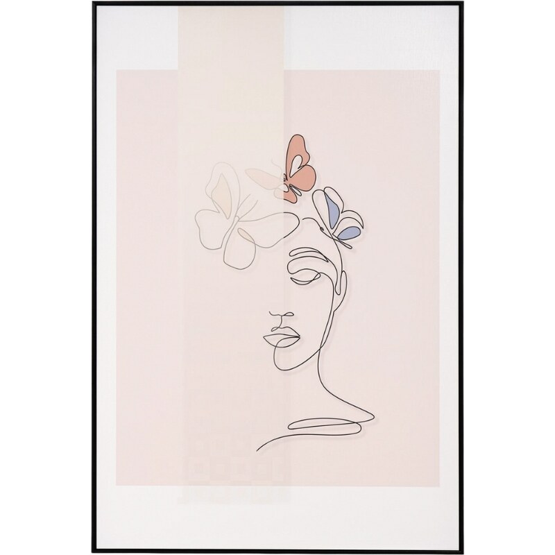 Abstraktní obraz Somcasa Woman Butterfly 120 x 80 cm