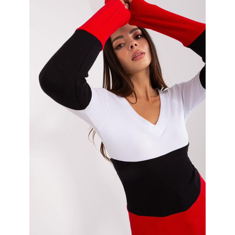 RELEVANCE Blouse-RV-BZ-8431-1.14P-white-red 107005316