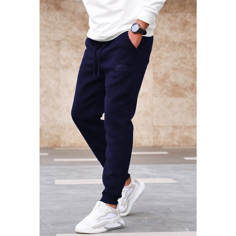 Madmext Navy Blue Basic Tracksuit 5433