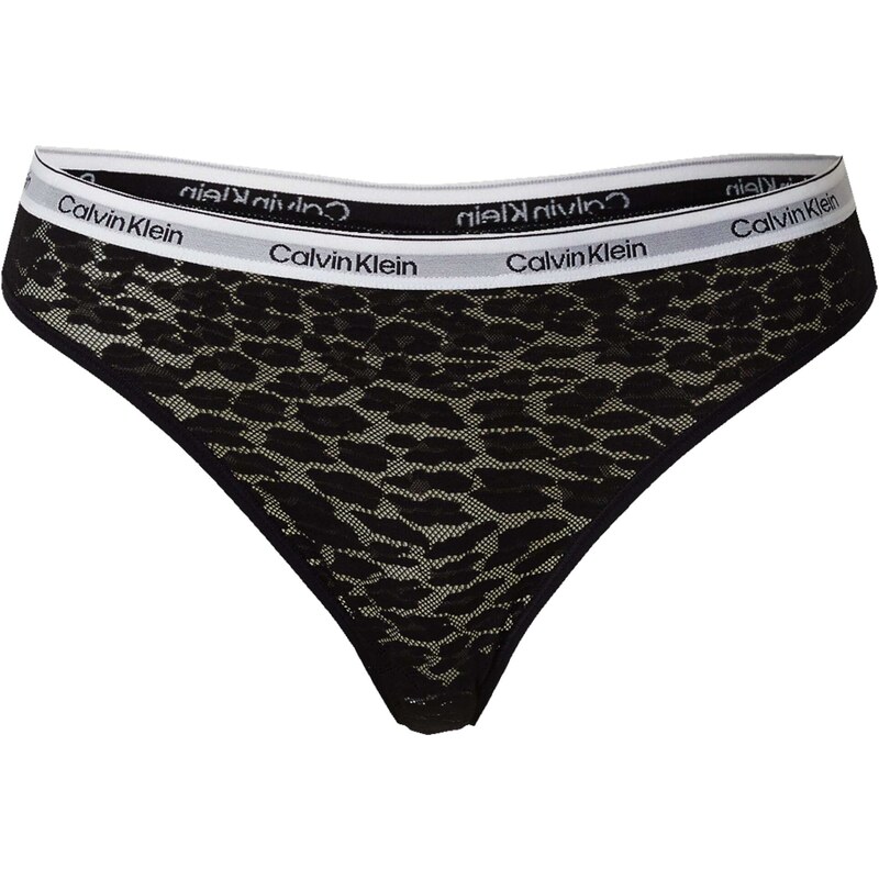 Calvin Klein Underwear Tanga černá / bílá 92337569