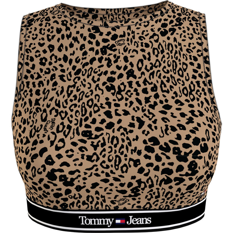 Dámský top UW0UW049710HD zvířecí vzor - Tommy Hilfiger