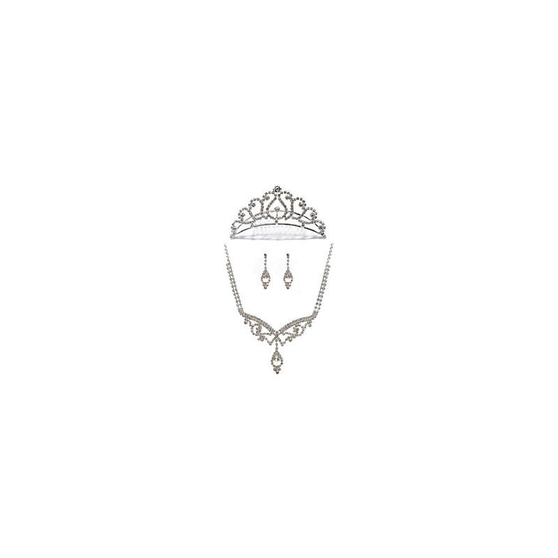 LightInTheBox Alloy With Rhinestone Women's Jewelry Set Including Necklace,Earrings,Tiara
