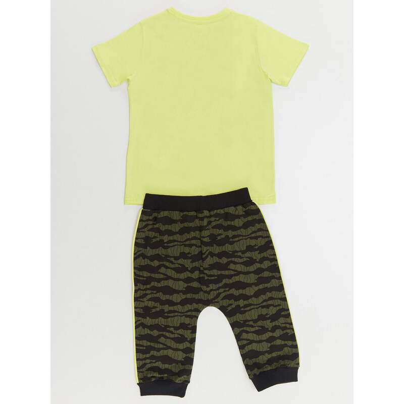 mshb&g Explorer Wolf Boy T-shirt Capri Shorts Set