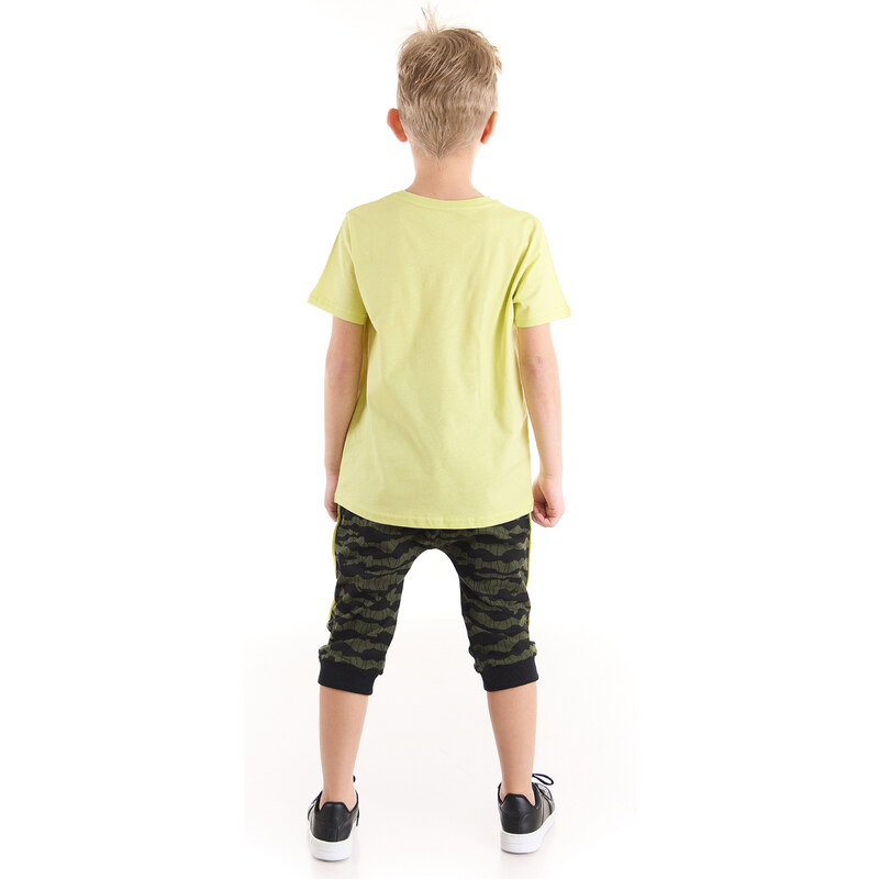 mshb&g Explorer Wolf Boy T-shirt Capri Shorts Set