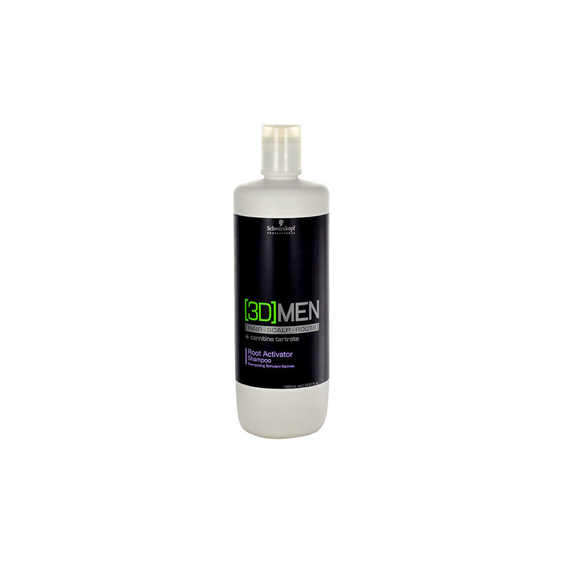 Schwarzkopf 3DMEN Root Activator Shampoo 1000ml Šampon na jemné vlasy M