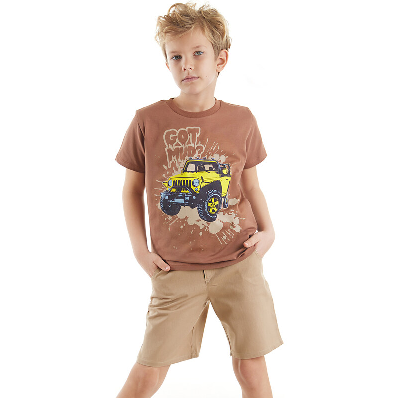 mshb&g Jeep Mood Boys T-shirt Gabardine Shorts Set