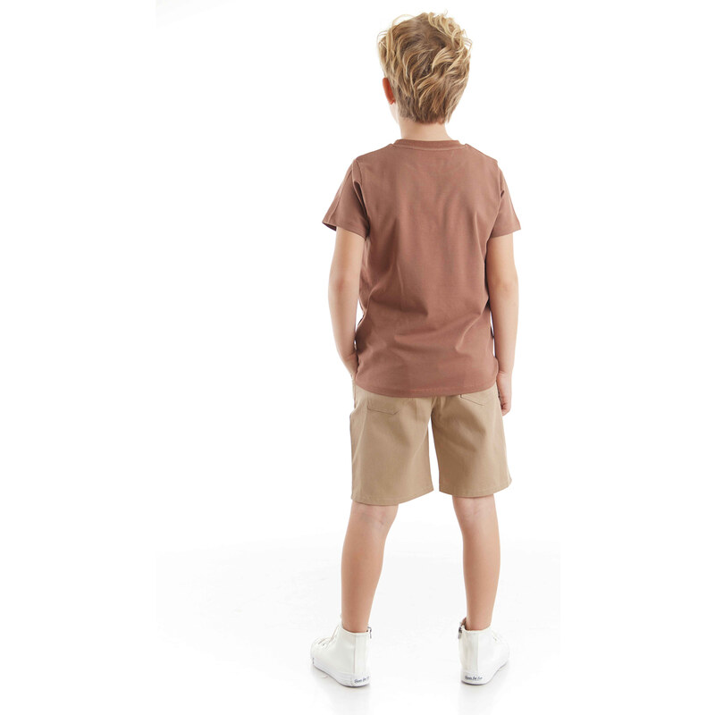 mshb&g Jeep Mood Boys T-shirt Gabardine Shorts Set