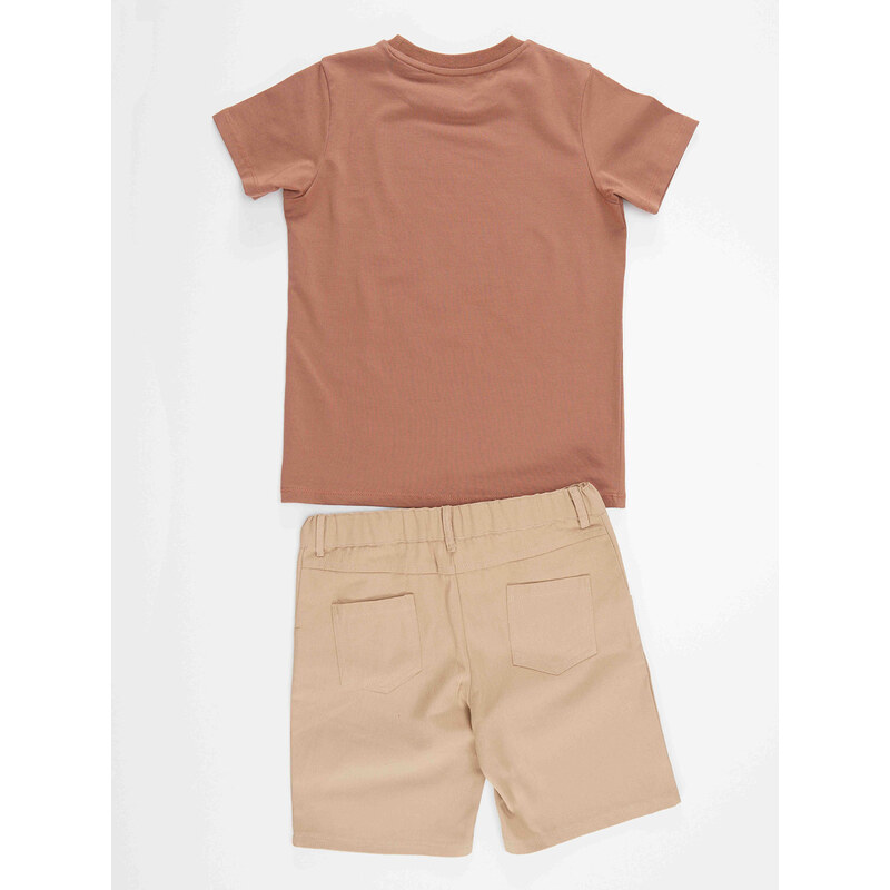 mshb&g Jeep Mood Boys T-shirt Gabardine Shorts Set