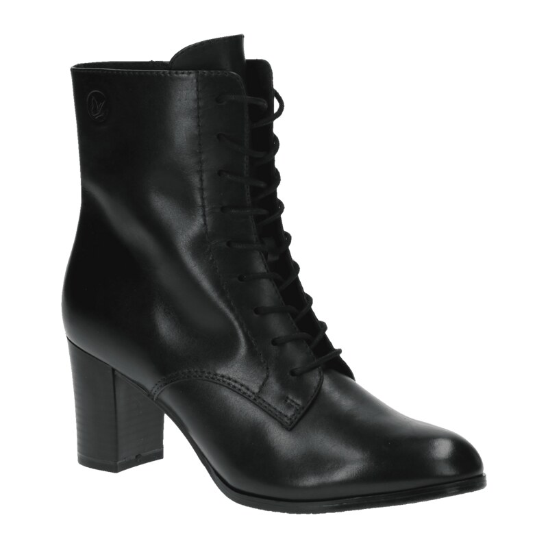 Kotníkové boty na vysokém podpatku Caprice 9-25105-41 černá.5