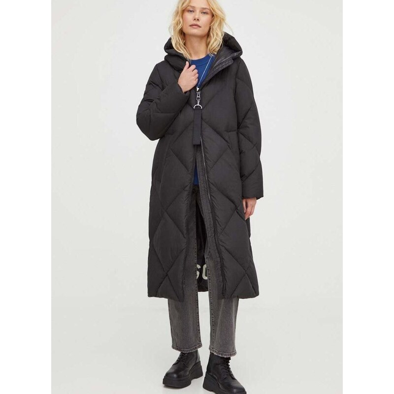Péřová bunda Marc O'Polo dámská, černá barva, zimní, oversize