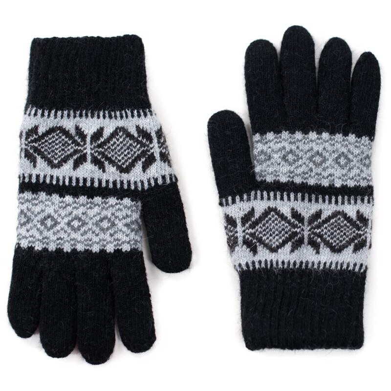 Art of Polo Prstové rukavice se zimním vzorem